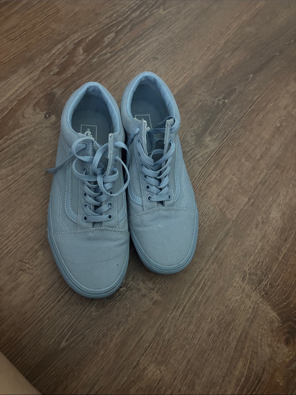 Vans Low-Top Canvas Sneakers in Light Blue